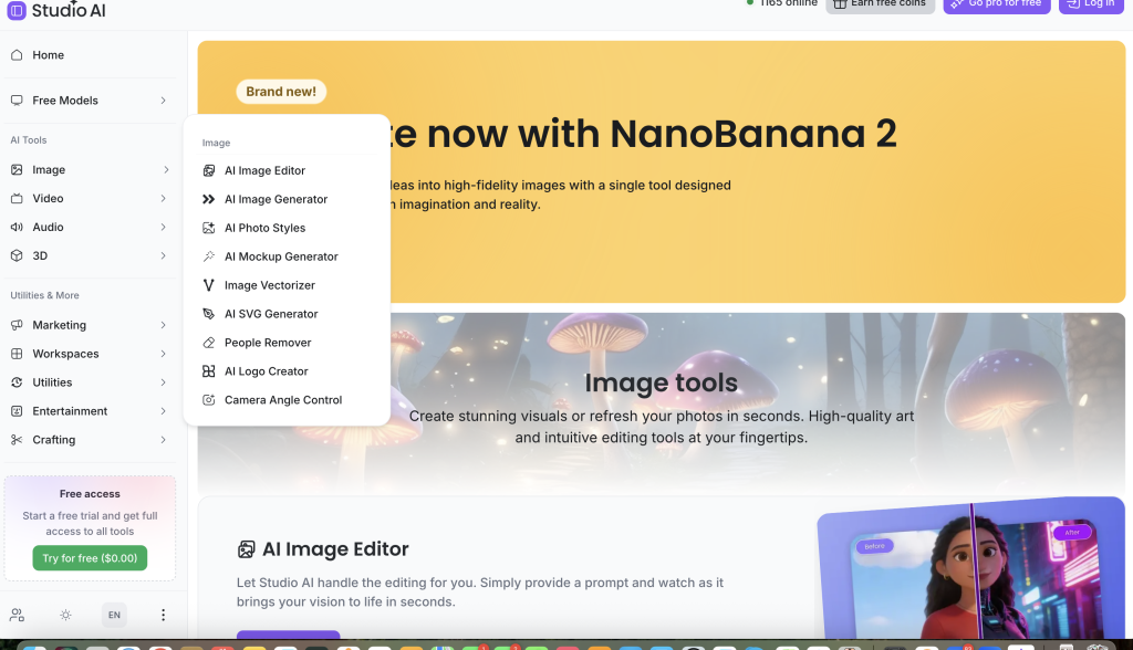 free desktop AI tools for creators
